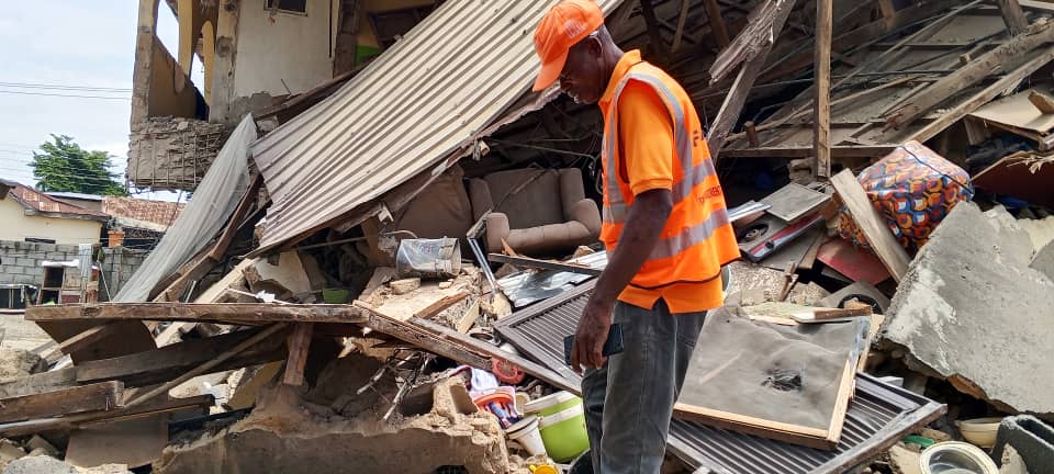 2 Residents Trapped, Rescued As One-Storey Building Collapses In Abuja